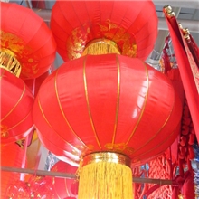 供应金边绸布灯笼钢丝灯笼（60#）