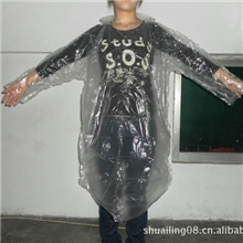供应批发一次性透明雨衣pe新料一次性雨衣