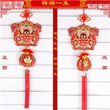 喜庆植绒布大福包小财神香包挂件中国结厂家直销节庆用品批发