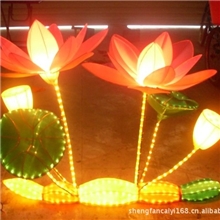 厂家订做/批发中秋花灯工艺品/中秋人物花造型布景产品/荷花