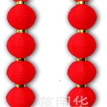 5个连串灯喜庆灯笼钢丝串灯笼节日串灯灯笼绸布开业灯笼