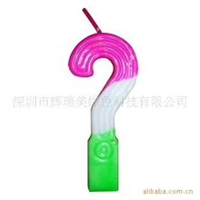 厂家批发供应优质台湾彩虹数字蜡烛