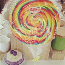 批发500G散装五彩糖003超级大棒棒糖金稻谷波板糖糖果批发