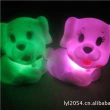 新款七彩小夜灯LED自动变色节能创意批发十二生肖宠物狗