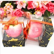 生日圣诞节礼品精致工艺蜡烛浪漫苹果心型蜡烛礼物