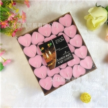 易通正品8克100只装心形蜡烛浪漫蜡烛茶蜡情人节蜡烛