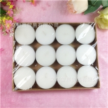 无烟无味茶蜡12只装50克超大茶蜡蜡烛可批发燃烧8小时