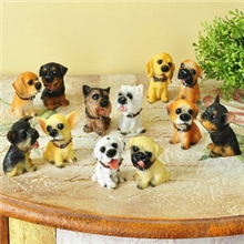 zakka杂货-正品12名犬仿真狗模/树脂狗摆设工艺品家居摆件装饰
