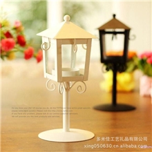 厂家直销铁艺风灯烛台城市的路灯经典款铁艺烛台装饰摆件