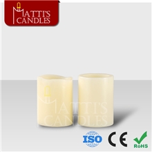 现货销售3x4平口波口中蜡电子礼品蜡烛专业遥控蜡烛