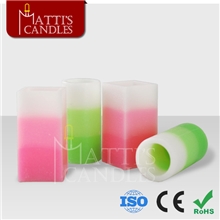 经销供应三层渐变led蜡烛室内照明灯具系列彩色电子蜡烛