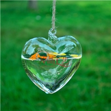 欧式创意心形吊挂式玻璃花瓶浪漫时尚家饰家居装饰品婚庆装饰