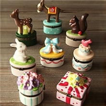 zakka杂货韩国文具批发小动物陶瓷小收纳盒首饰盒C9-90001