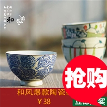 原价39.9元热销700套日式茶泡饭之味有田烧陶瓷碗、碟、盘餐具