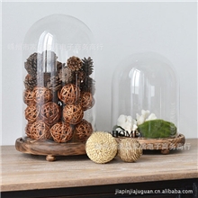 外贸新品-美克美家|美式乡村|法式复古玻璃摆件玻璃罩装饰摆件