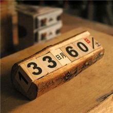 【伙拼】|小日历摆件|原木做旧手工雕刻|冰点价05502001
