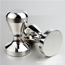 实心304全不锈钢压粉器一体成型压粉锤填压器压棒咖啡器具