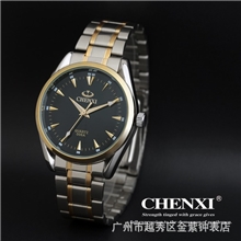 晨曦专业生产高档不锈钢手表潮流大气防水手表006A金