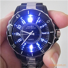 奥圣OHSEN原装正品七彩时尚手表男女士运动表石英表