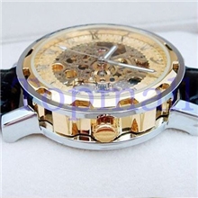 EBAY热卖,外贸系列时尚镂空手动机械手表男士商务机械手表