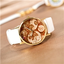 个性新款印画手表！五洲地图手表，皮革合金手表，男女皆宜