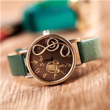 2013新款批发田园风日韩版古琴女系复古PU手表时装表女款手表