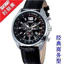 正品时刻美男士手表韩版休闲时尚手表男士日历手表腕表批发6852A