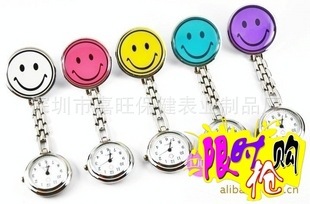 厂家直销护士表学生挂表笑脸护士表