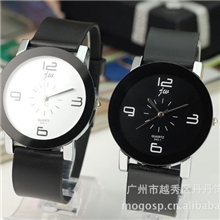 【淘宝爆款热卖过万】皮带手表厂家批发石英表礼品表订做印LOGO