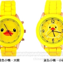 GENEVN手表日内瓦卡通手表果冻表黄色小鸭礼物台湾热卖