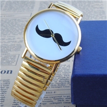 批发ASOS同款创意复古胡子手表女女表皮带韩国时尚