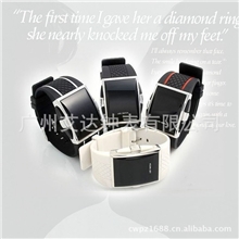 2012火爆热卖款时尚LED镜子手表胶按的女士装饰手表胶按的手表