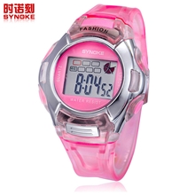 厂家大量供应时诺刻学生手表女孩更适合学习考试必备