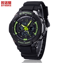 直销日本PC双机芯运动表游泳防水电子表年轻人的酷爱67316