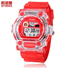 厂家直销运动防水手表时尚高档手表透明七彩光夜光显示67506