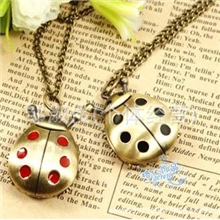 【爆款】创意甲壳虫项链表复古挂表批发厂家直销挂表甲克虫表