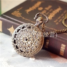 爆款挂件创意怀表项链表复古怀表批发古铜怀表批发雪花怀表小怀表