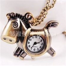 创意挂件表钥匙扣表木马个性挂表怀表古铜钥匙扣表挂件表木马