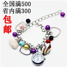 现货外贸货源创意时尚手表贝壳手链表女士手链表女式女表库存手表