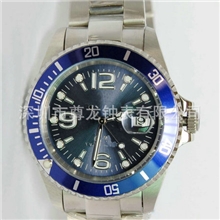 精品热销男士时尚商务带日历手表