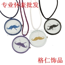 阿凡提小胡子怀表学生礼品糖果多色长款项链表1227o韩国饰品批发