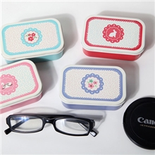 韩国文具批发天克碎花收纳盒-小号碎花小收纳盒TK12-273