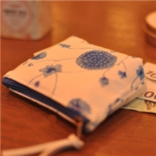 韩国文具批发蓝果青花之恋零钱包小手包QHLQ-619礼品饰品