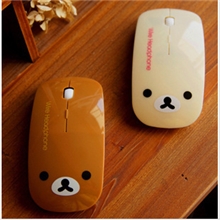 轻松熊鼠标可爱卡通无线鼠标创意鼠标usb鼠标超薄时尚潮光电