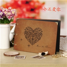 永远爱你15牛15黑10寸DIY相册宝宝相册韩国韩国文具可定制LOGO