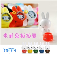 米菲兔拍拍表小兔兔果冻表批发学生拍拍表可爱儿童啪啪表