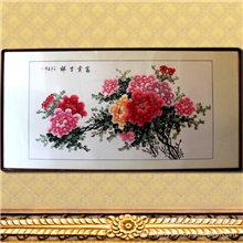吉祥富贵牡丹装饰画礼品装饰画纯手工画