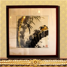 花鸟画手绘书画有框国画装饰画黄鹂鸟画