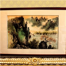 国画山水画群山美景客厅大堂办公室挂画书画水墨画