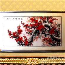 喜报梅红现代家居装饰画高档装饰画红梅装饰画